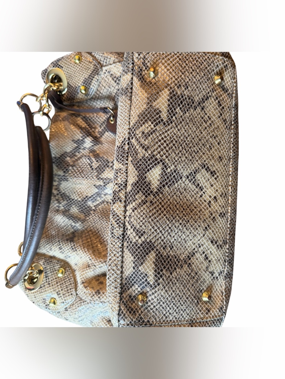 Cynthia Rowley Embossed Leather Hobo - Picture 12 of 14